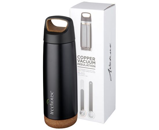 Valhalla 600 ml Kupfer-Vakuum Isolierflasche Schwarz - Unbranded 10056500