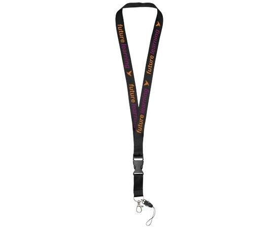 Sagan Lanyard mit abnehmbarer Schnalle und Handyband Schwarz - Unbranded 10250801