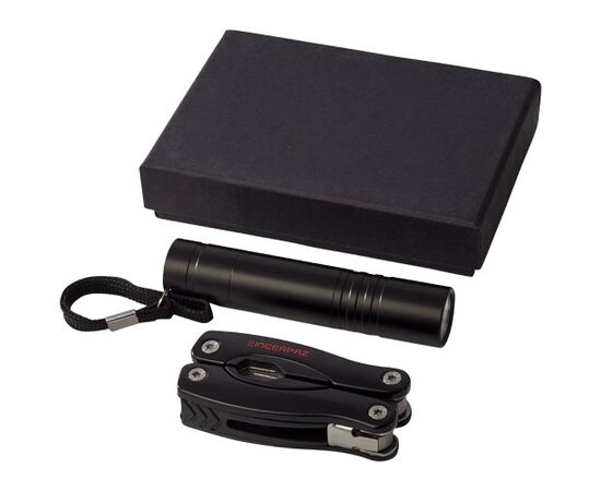 Scout Multifunktionswerkzeugs- und LED-Taschenlampen-Set Schwarz - Unbranded 10449400