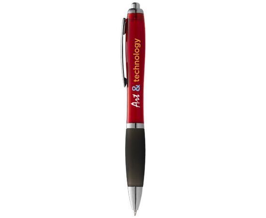 Stylo à bille Nash avec grip noir (encre noire) Rouge, Noir - Unbranded 10608500