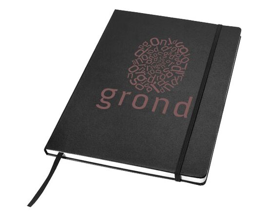 Executive A4 Hard Cover Notizbuch Schwarz - JournalBooks 10626300