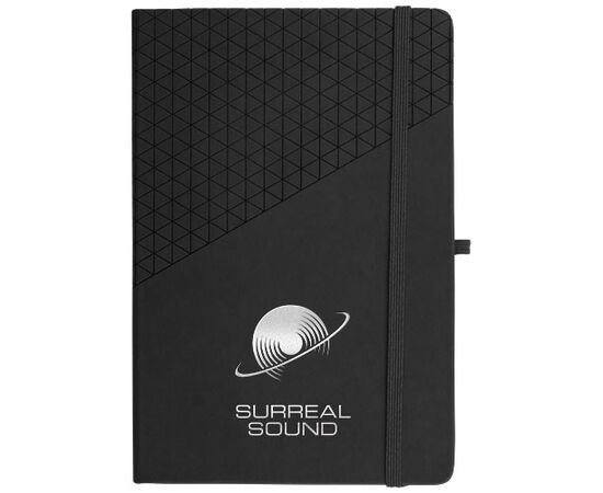 Soft touch patroon A5 notitieboek Zwart - Marksman 10688100