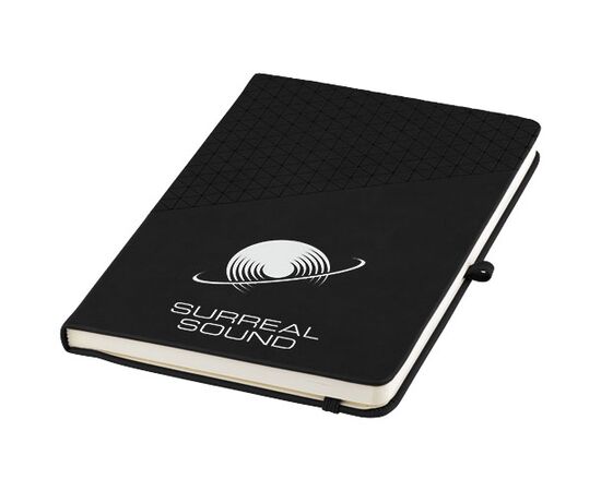 Soft touch patroon A5 notitieboek Zwart - Marksman 10688100