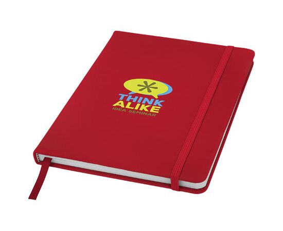 Carnet de notes A5 Spectrum à couverture rigide Rouge - Unbranded 10690402