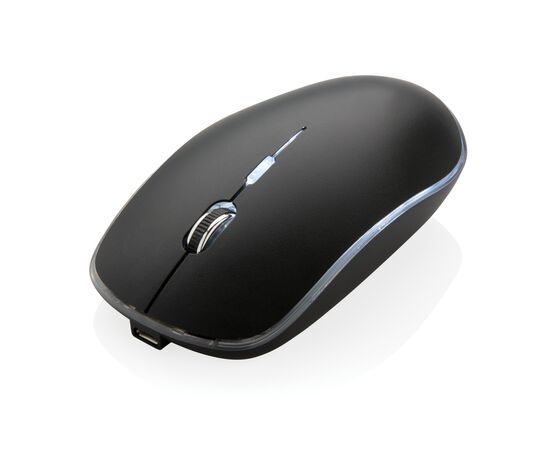 Light up logo wireless mouse Black - XD Collection P300.321