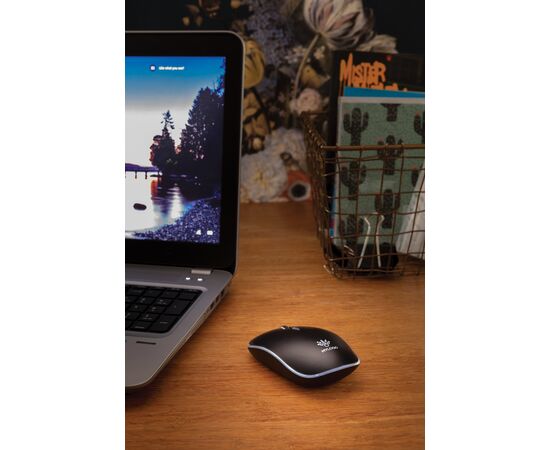 Light up logo wireless mouse Black - XD Collection P300.321