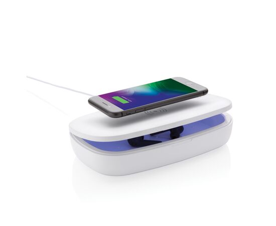 Boîte de stérilisation UV-C avec chargeur sans fil 5W Blanc - XD Collection P301.113