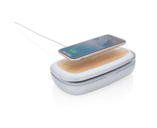 Rena UV-C steriliser box with 5W wireless charger Grey - XD Xclusive P301.132