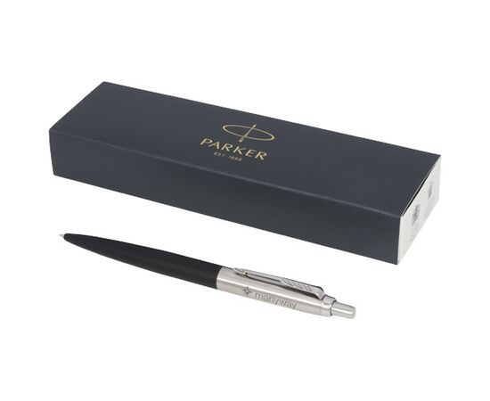 Parker Jotter XL matt mit Kugelschreiber mit Chromverzierung (blaue Mine) Schwarz - Parker 10732700