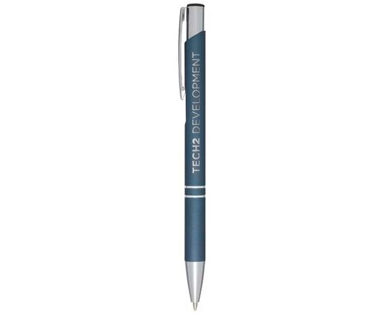 Moneta soft touch click ballpoint pen Hale blue - Unbranded 10743750