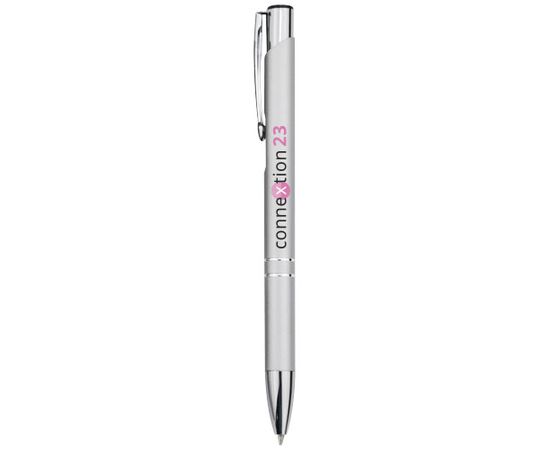 Moneta aluminium click ballpoint pen (black ink) Silver - Unbranded 10744002