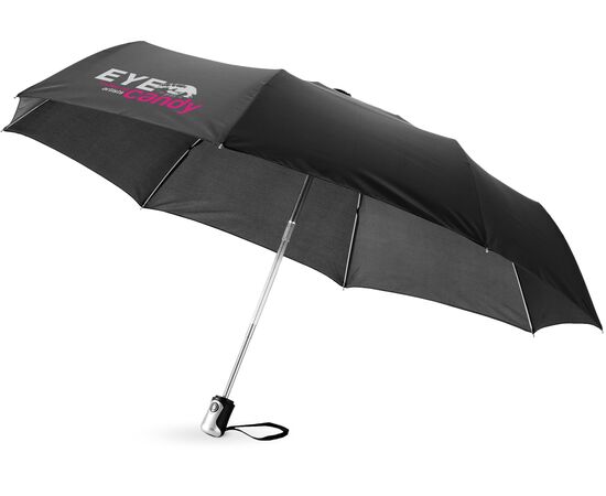 Parapluie 21.5" 3 sections ouverture fermeture automatique Alex Noir - Unbranded 10901600