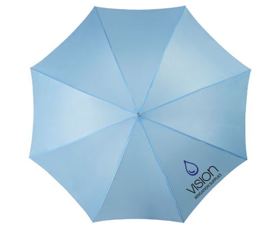 Lisa 23&quot; auto open umbrella with wooden handle Process blue - Unbranded 10901702