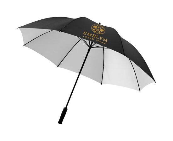 Yfke 30" golfparaplu met EVA handvat Zwart, Zilver - Unbranded 10904284