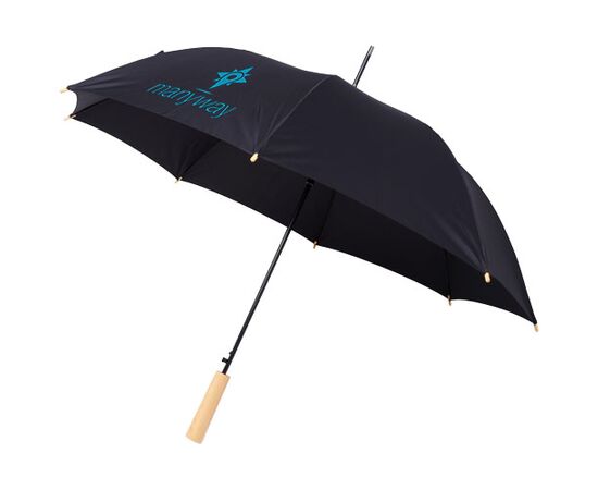 Alina 23&quot; auto open recycled PET umbrella Black - Unbranded 10940001