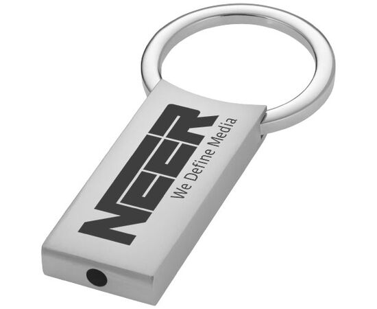 Omar rechthoekige sleutelhanger Zilver - Unbranded 11803200