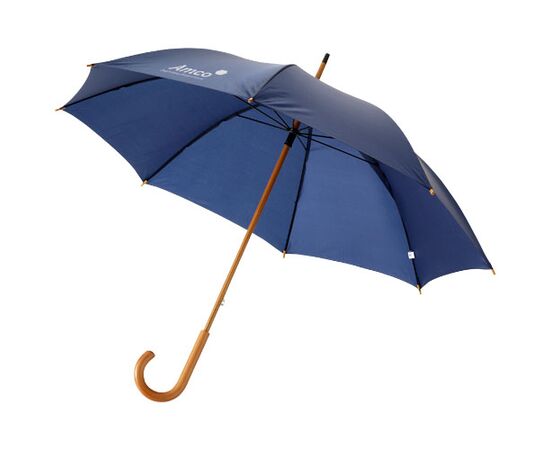 Jova 23" umbrella with wooden shaft and handle Navy - Unbranded 19547823