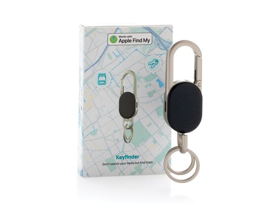 Keyfinder sleutelhanger met wereldwijd lokaliseren en USB C Zwart, Grijs - XD Collection P301.6301