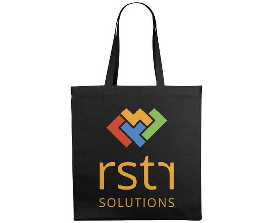 Odessa 220 g/m katoenen draagtas 13L Zwart - Unbranded 12013501