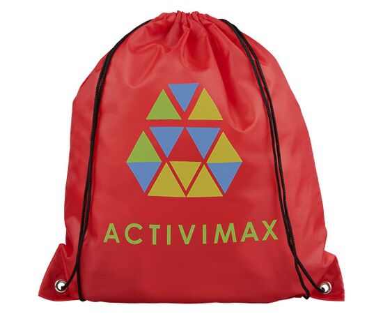 Oriole RPET rugzak met trekkoordsluiting 5L Rood - Unbranded 12046103