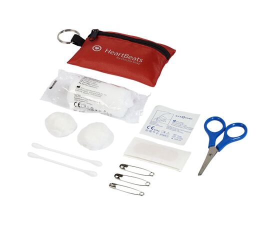 Valdemar 16-piece first aid keyring pouch Red - Unbranded 12200904