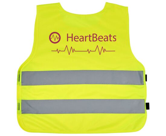 RFX&#8482; Marie veiligheidsvest met klittenband voor kinderen van 7-12 jaar oud Neongeel - RFX™ 12202300
