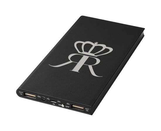 Plate 8000 mAh Aluminium-Powerbank Schwarz - Unbranded 12411200