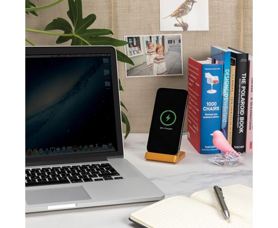 Bamboo 5W wireless charging stand Brown - XD Collection P308.359