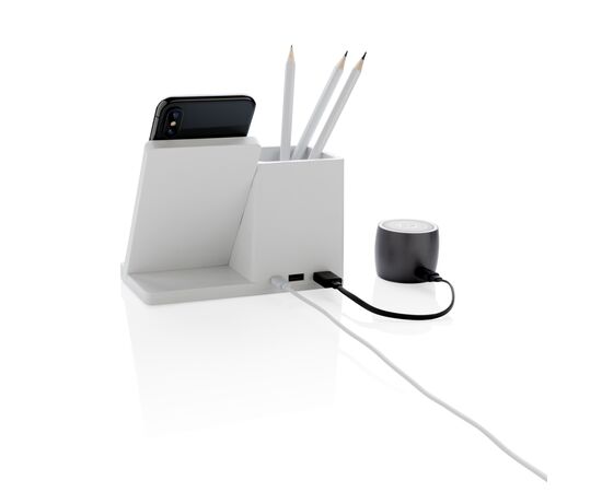 Ontario RCS recycled plastic 10W wireless charger White - XD Xclusive P308.403