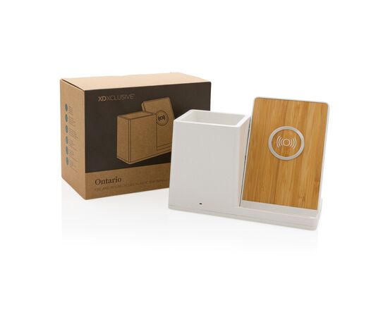 Ontario RCS recycled plastic 10W wireless charger White - XD Xclusive P308.403