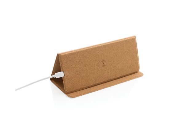 Tapis de souris avec chargeur sans fil 10W en liège Brun - XD Collection P308.519