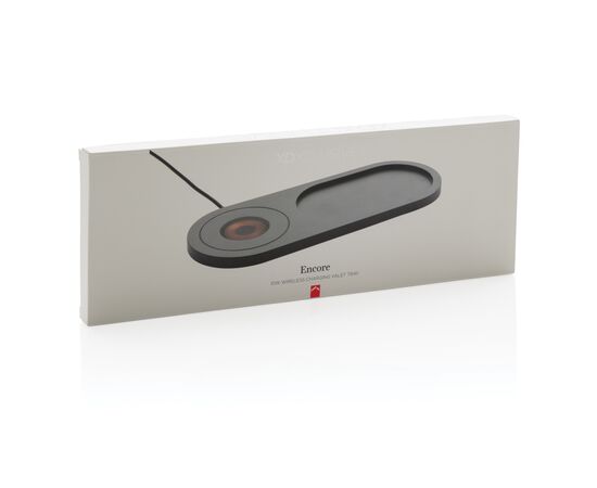 Encore 10W wireless charging valet tray Black - XD Xclusive P308.591