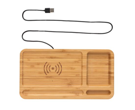 Organiseur de bureau avec induction 5W Brun - XD Collection P308.629