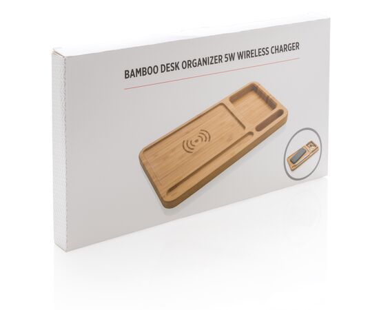 Organiseur de bureau avec induction 5W Brun - XD Collection P308.629