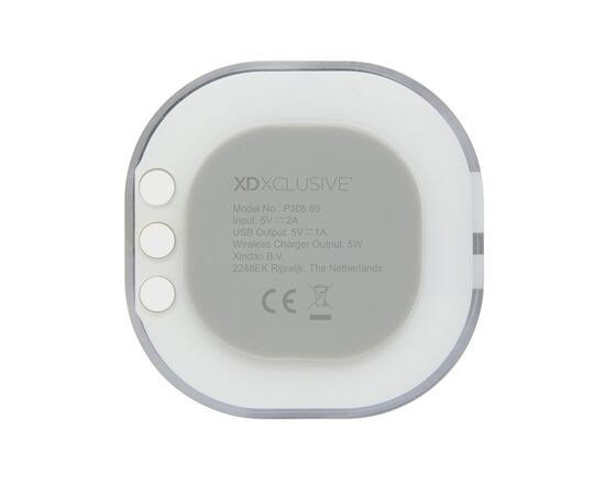 Aria 5W Wireless Charging Digital Clock White - XD Xclusive P308.693