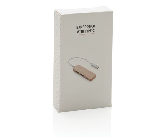 Hub en bambou avec Type C Brun - XD Collection P308.739