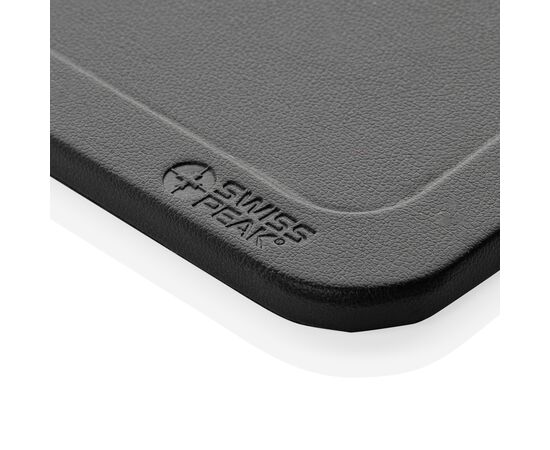 Swiss Peak 3-in-1 RCS gerecycled PU draadloze oplader Zwart - Swiss Peak P309.0401