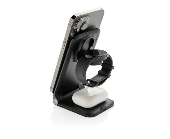 Powerpal 3-in-1 RCS gerecycled plastic 15W oplader Zwart - XD Collection P309.0601