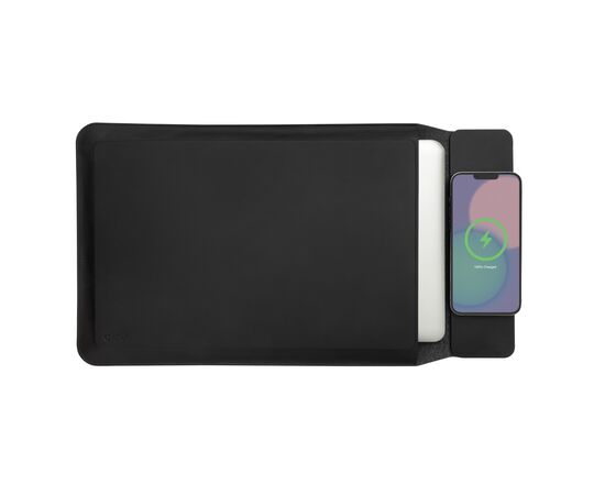 Swiss Peak 14-15,6 inch laptopsleeve met 15W magn. opladen Zwart - Swiss Peak P309.0701