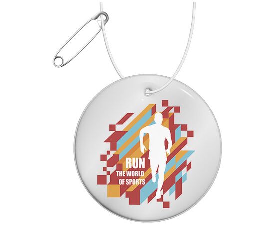 Rond moyen réfléchissant à accrocher H-16 RFX&#8482; Blanc - RFX™ 1PR02101