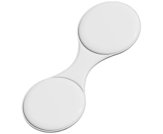 Petit aimant rond RFX&#8482; réfléchissant en PVC M-10 RFX&#8482; Blanc - RFX™ 1PR03101