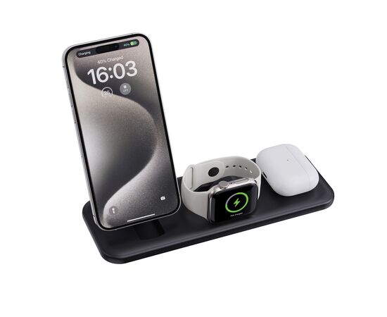 Urban Vitamin Torrance RCS 3-in-1 magnetische 15W oplader Zwart - Urban Vitamin P309.5001