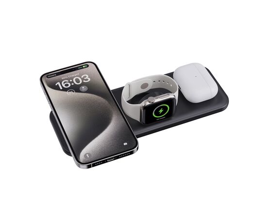 Urban Vitamin Torrance RCS 3-in-1 magnetische 15W oplader Zwart - Urban Vitamin P309.5001