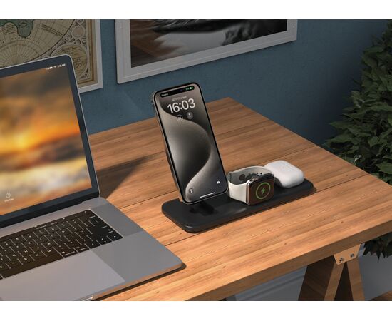 Urban Vitamin Torrance RCS 3-in-1 magnetische 15W oplader Zwart - Urban Vitamin P309.5001