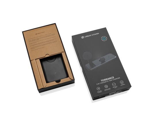 Urban Vitamin Torrance RCS 3-in-1 magnetische 15W oplader Zwart - Urban Vitamin P309.5001