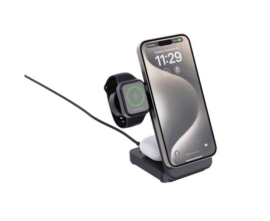 Urban Vitamin Arcadia RCS rplastic 15W 3-in-1 magn. oplader Zwart - Urban Vitamin P309.5101