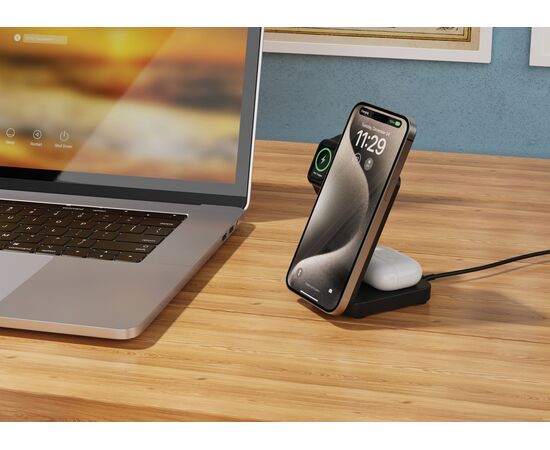 Urban Vitamin Arcadia RCS rplastic 15W 3-in-1 magn. oplader Zwart - Urban Vitamin P309.5101