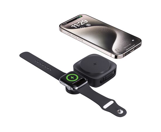 Urban Vitamin Goleta 2-in-1 15W Magnetic Wireless Charger Schwarz - Urban Vitamin P309.5301