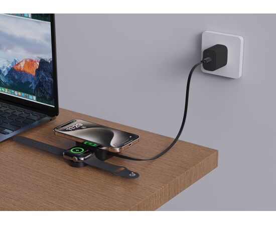 Urban Vitamin Goleta 2-in-1 15W Magnetic Wireless Charger Schwarz - Urban Vitamin P309.5301