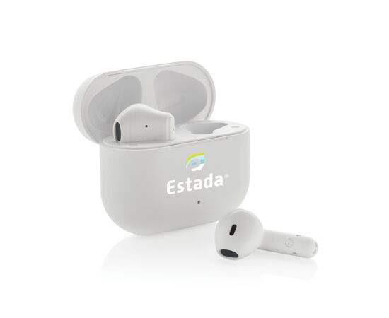 Tunevo kabellose Ohrhörer aus RCS recyceltem Kunststoff Weiß - XD Collection P311.0403